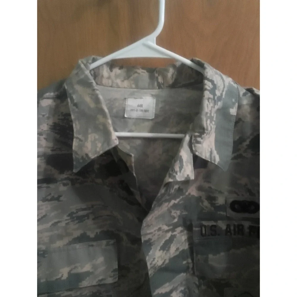 Air Force Military Camo Jacket Mens Size 44R Digital Camouflage Utility Coat